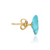 Gold plated Turquoise Stud Earring