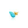 Gold plated Turquoise Stud Earring