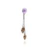 Silver Double Drop Earring with Ametrine