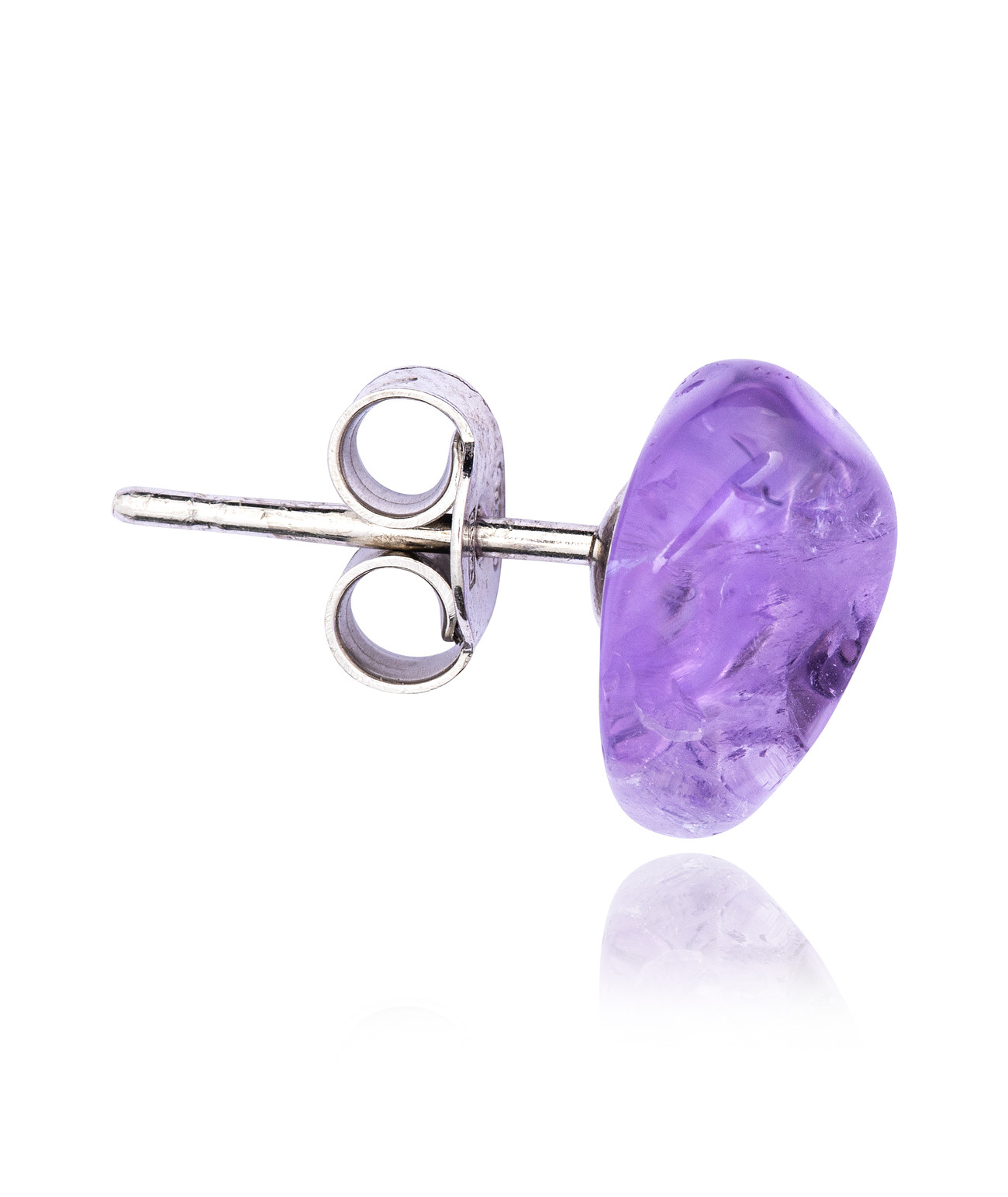 Silver Ametrine Stud Earring