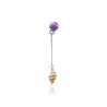 Silver Single Drop Earring with Ametrine