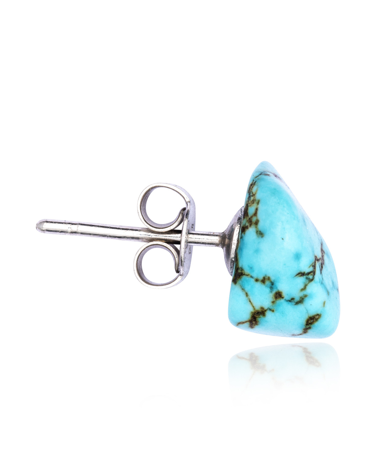 Silver Turquoise Stud Earring