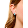 Silver Turquoise Stud Earring