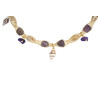 Gold plated Tessuto Necklace with Amethyst