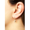 Gold plated Hook Earring with Seashell