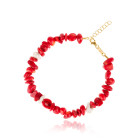 Choker Anklet with Coral