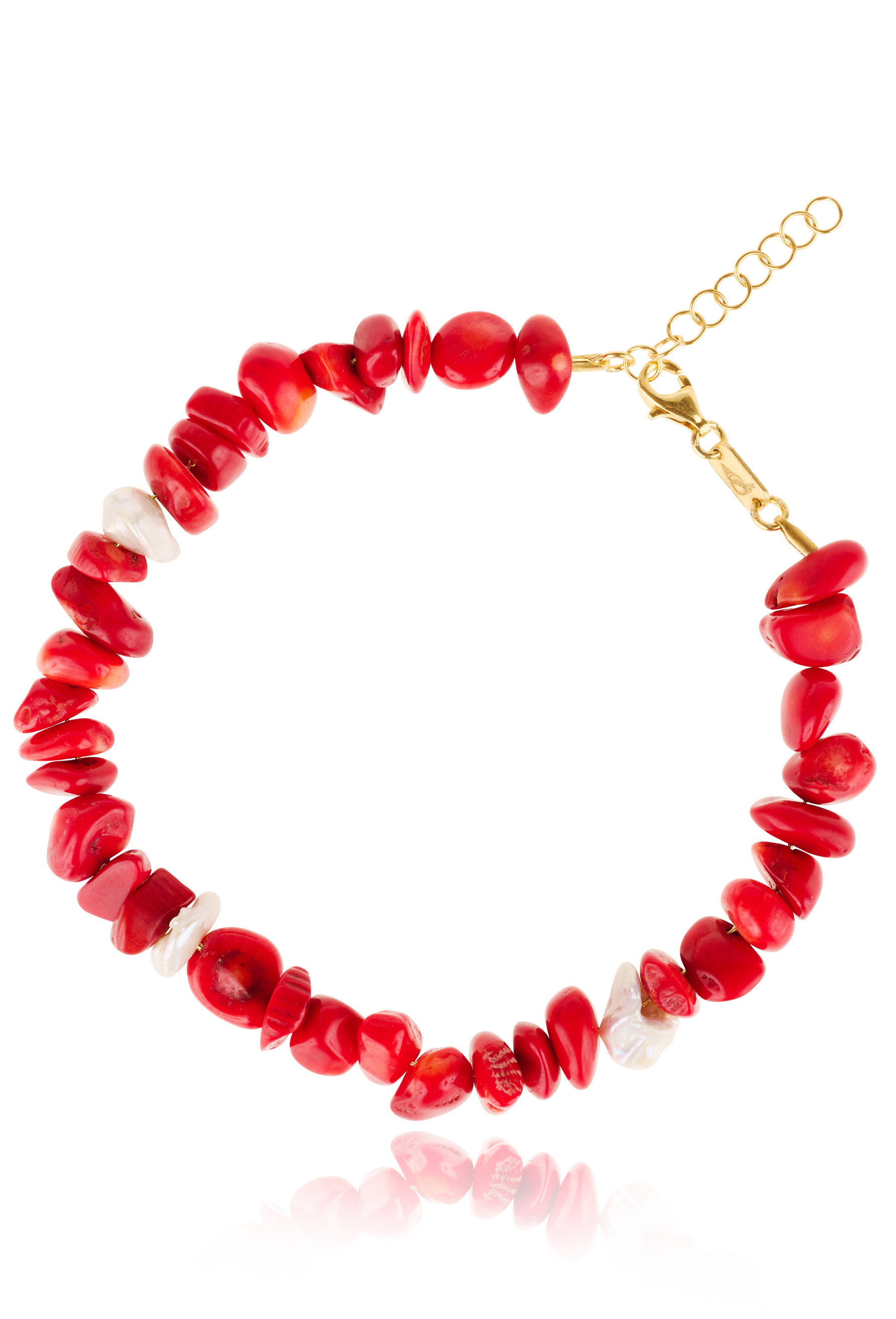 Choker Anklet with Coral