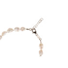 Choker Anklet with White Keshi Pearls