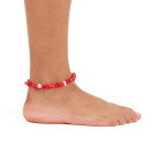 Choker Anklet with Coral